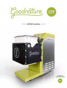Goodnature Countertop CT7 Owner's Manual