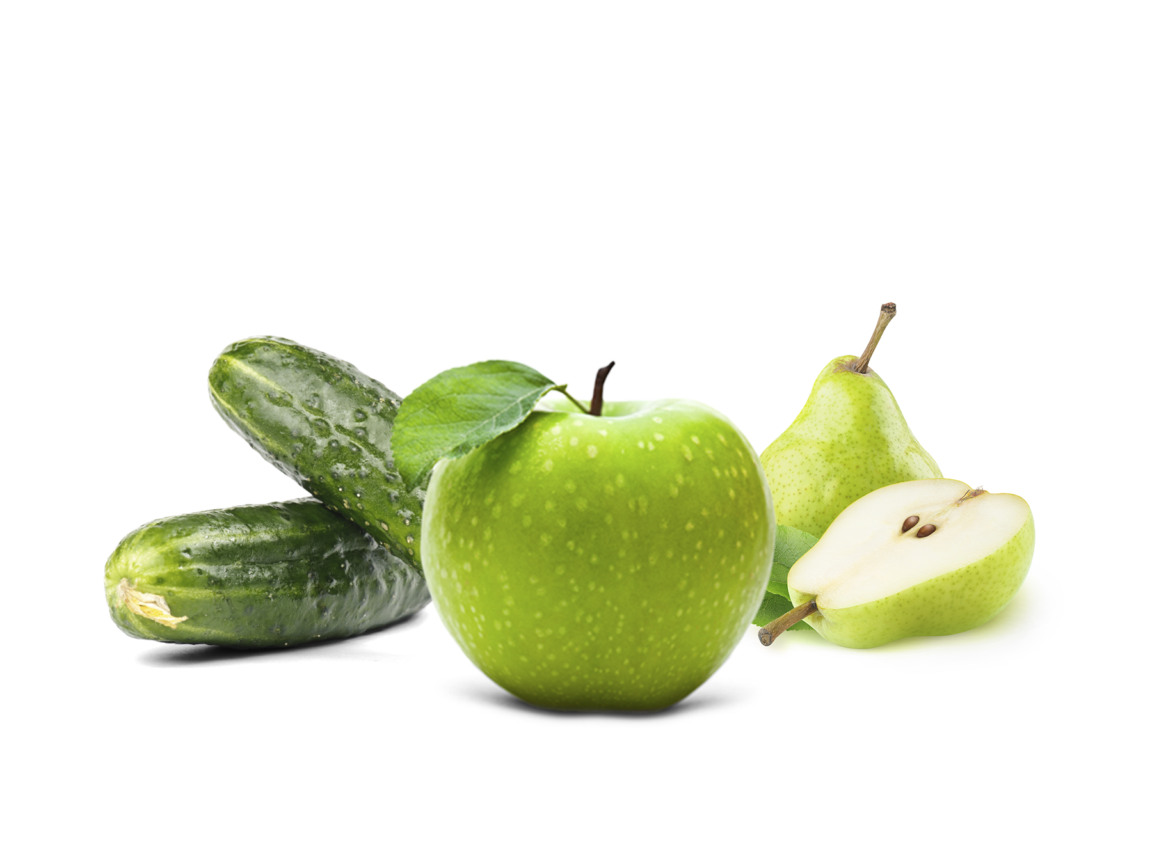 Apples, Pears, Cucumbers
